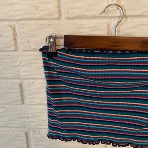 striped tube top